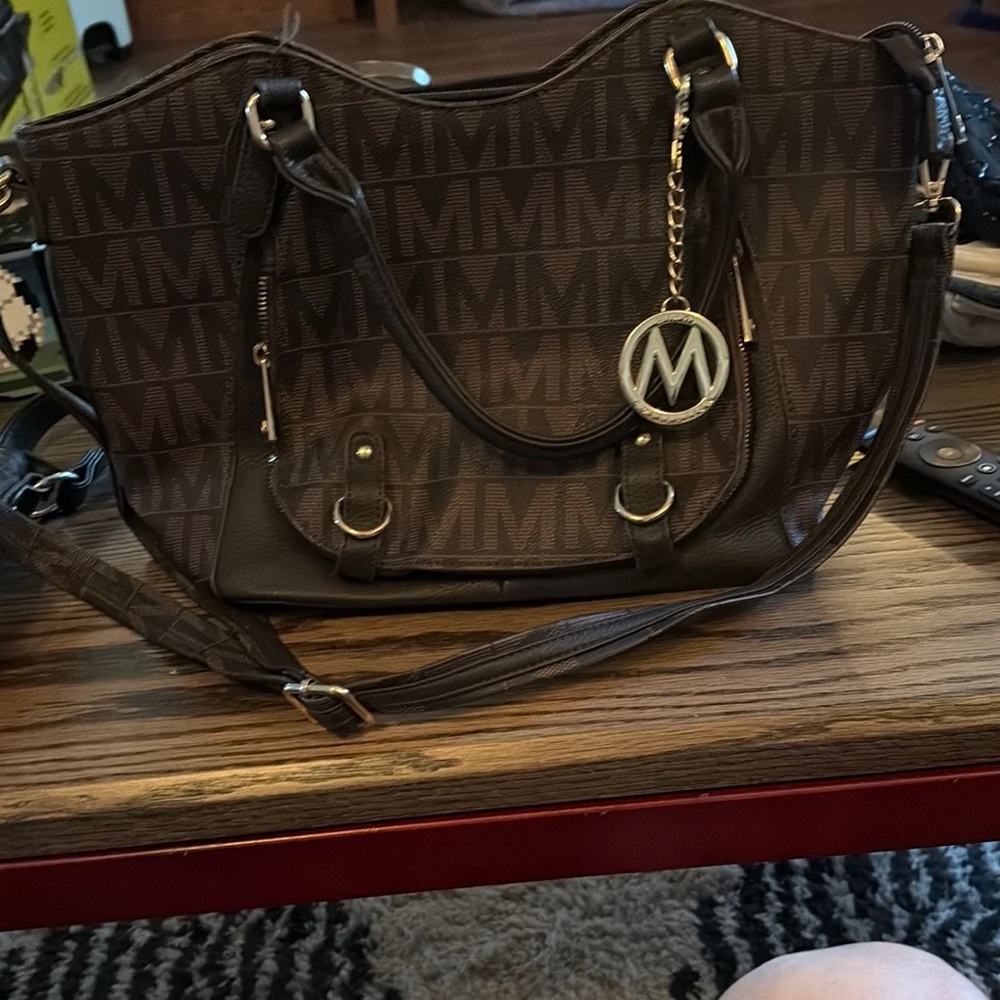 Brown M-Logo Women's Bag